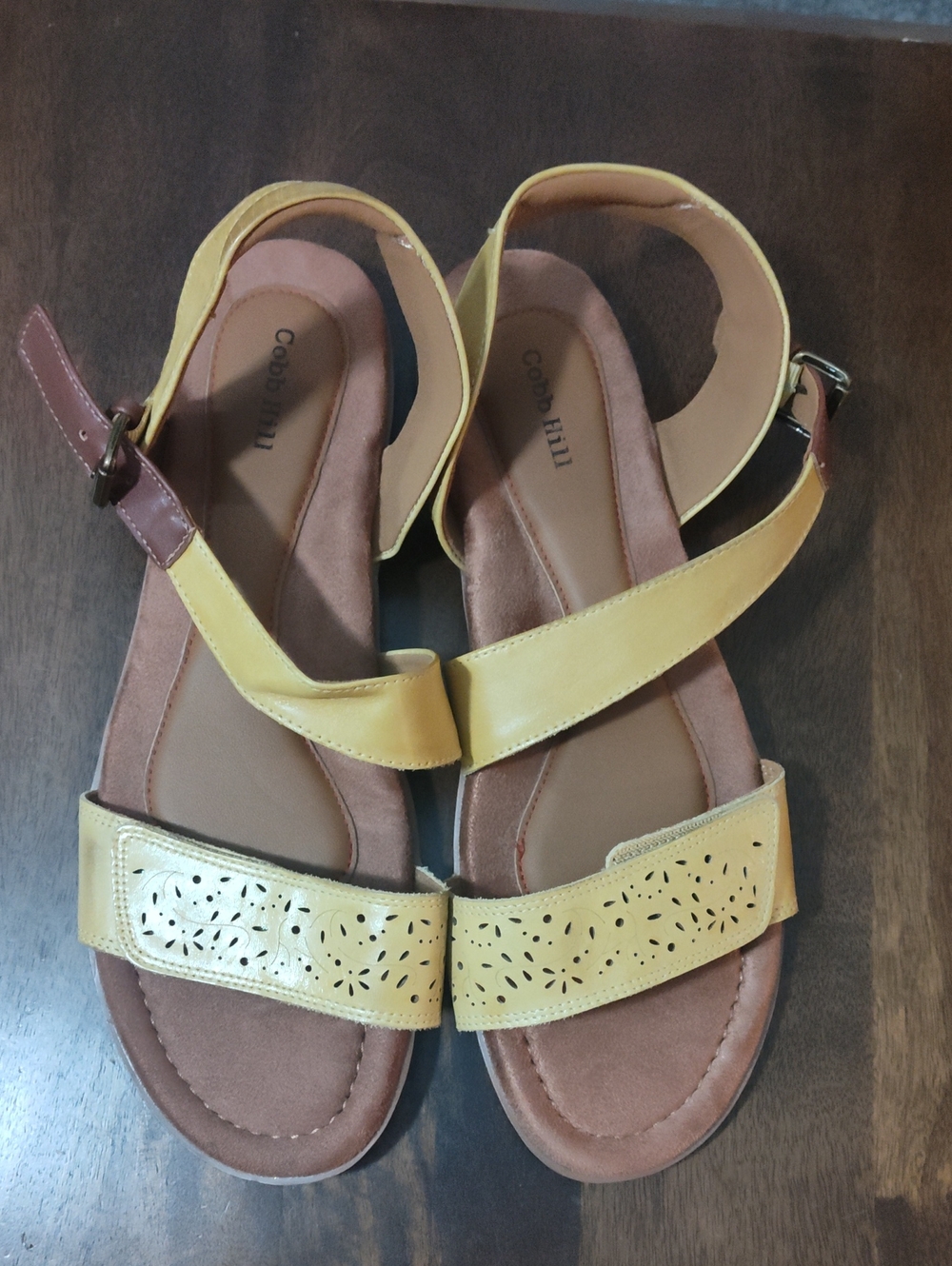 NWOT Sandals, Cobb Hill, Mustard Yellow, Sz 12